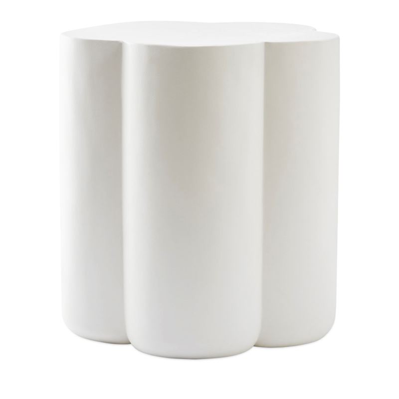 Daisy Shaped White Side Table