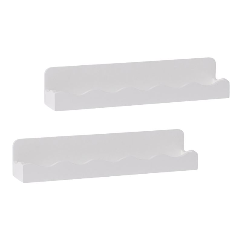 Willow White Wall Book Shelf Pack of 2