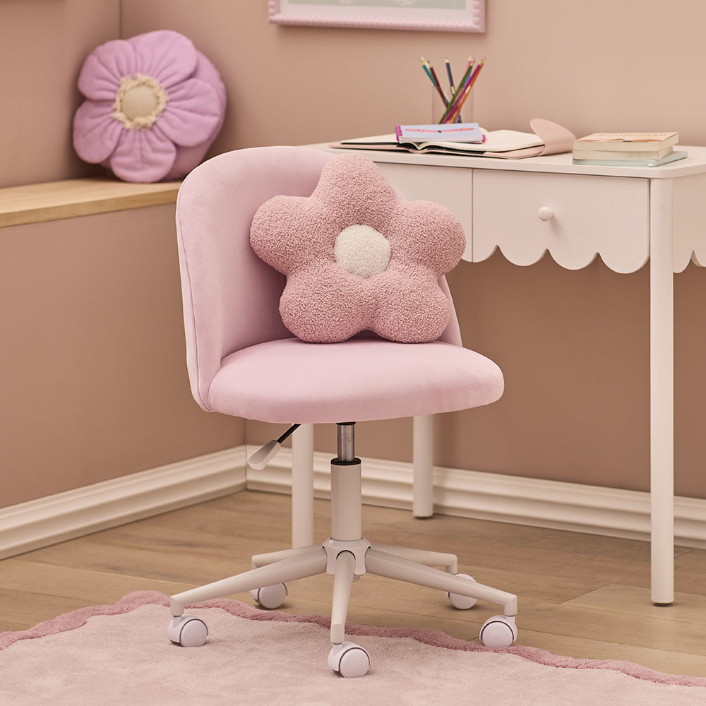 Shaped Desk Chair Heart Chair Pink Heart Shaped Chair Pink HOMCOM