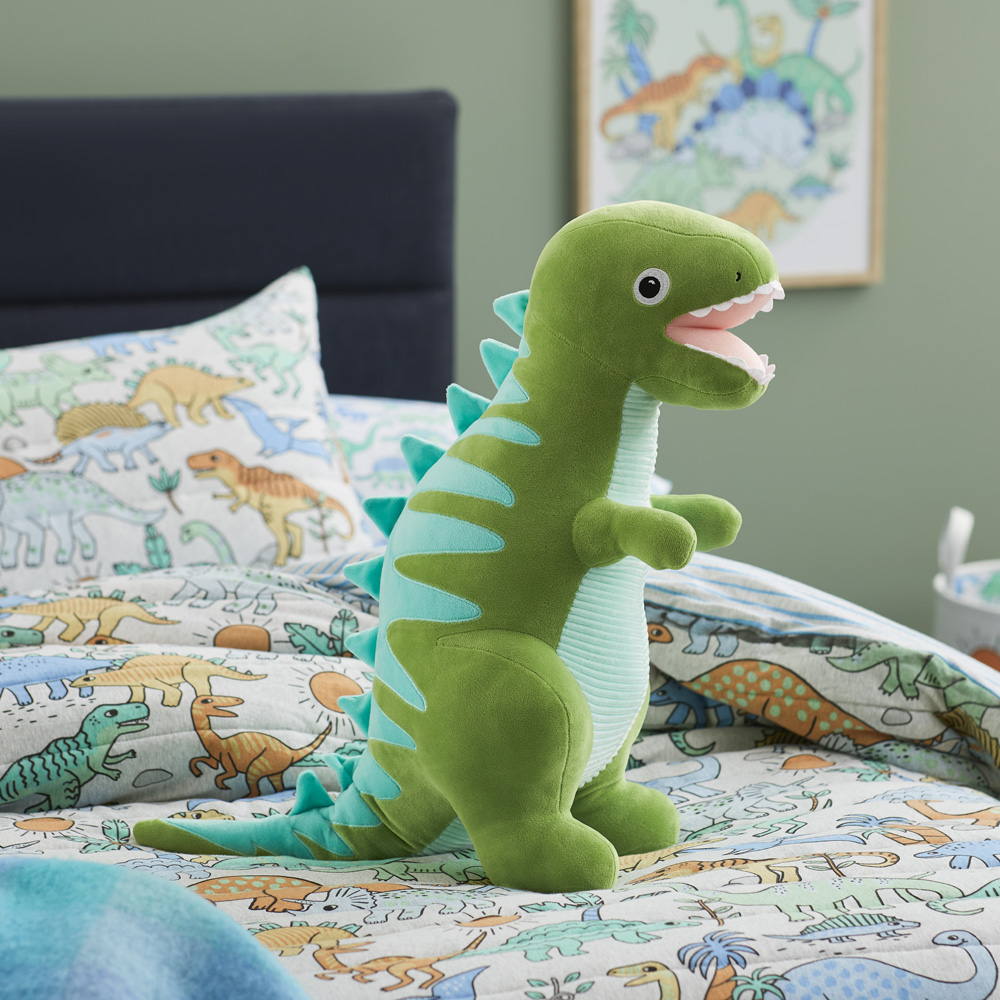 Adairs Dinosaur Kids Pillowcase Adairs Kids Big Dino Dean Snuggle