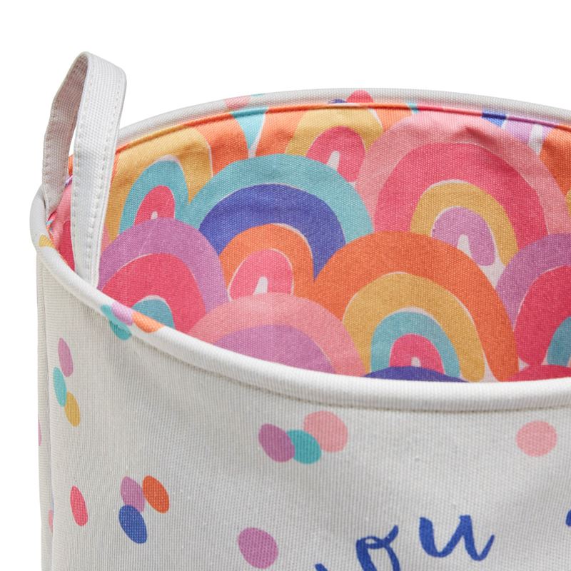 Designer Rainbow Burst Printed Basket
