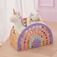 Novelty Rainbow Pastel Storage Basket