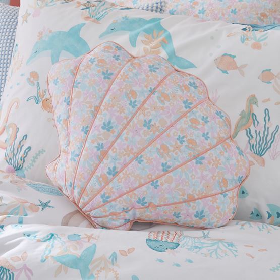 Classic Floral Sea Shell Cushion
