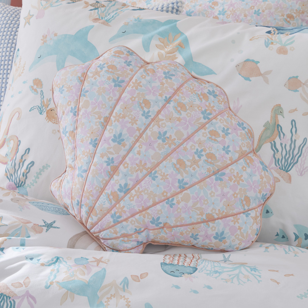 Adairs Kids - Classic Floral Sea Shell Cushion | Adairs