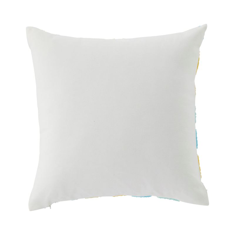 Happy Sun White Tufted Cushion