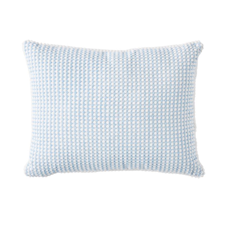 Bobble Light Blue & White Cushion