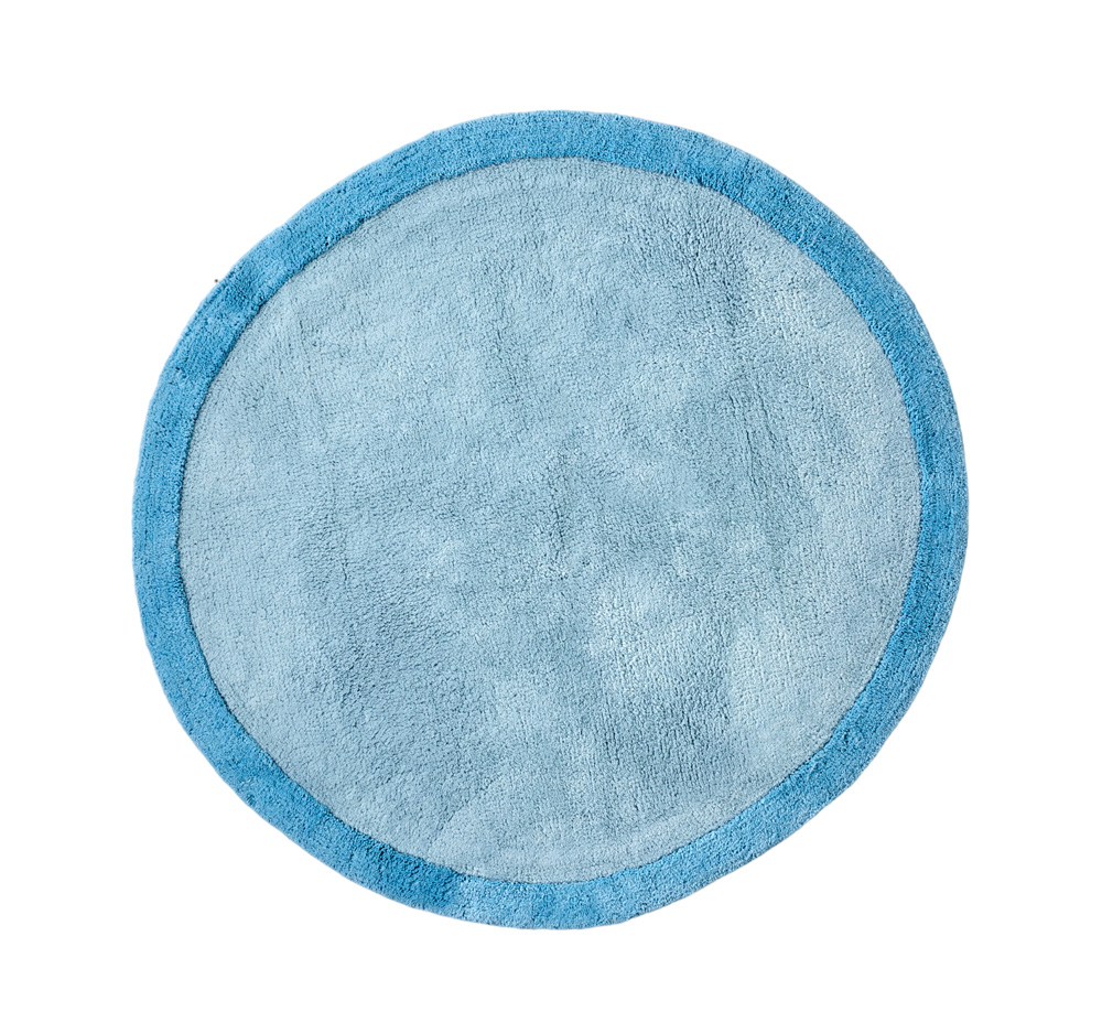 Adairs Kids Reece Pale Blue Round Rug Adairs
