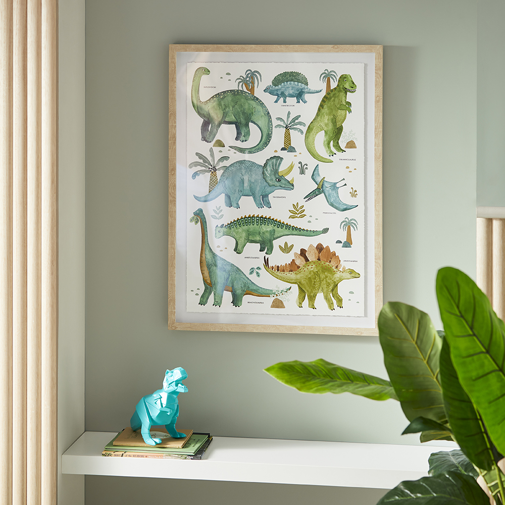 Adairs Kids - Dinosaur Explore Wall Art | Adairs adairs-kids-dinosaur-explore-wall-art-adairs