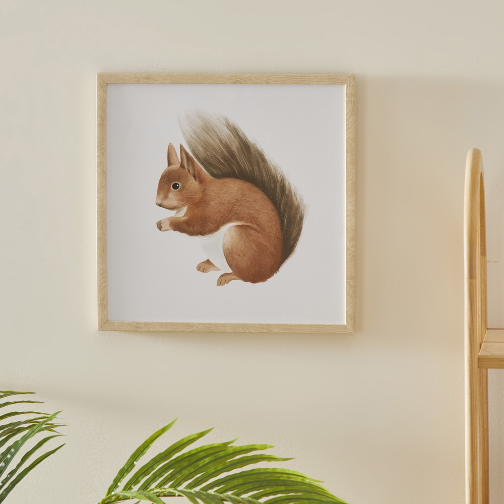 Adairs Kids Woodland Squirrels Wall Art Adairs