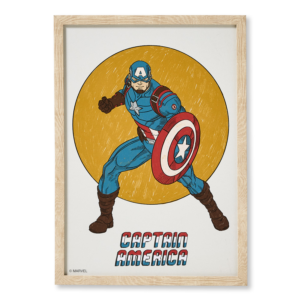 Adairs Kids Marvel Captain America Wall Art Adairs