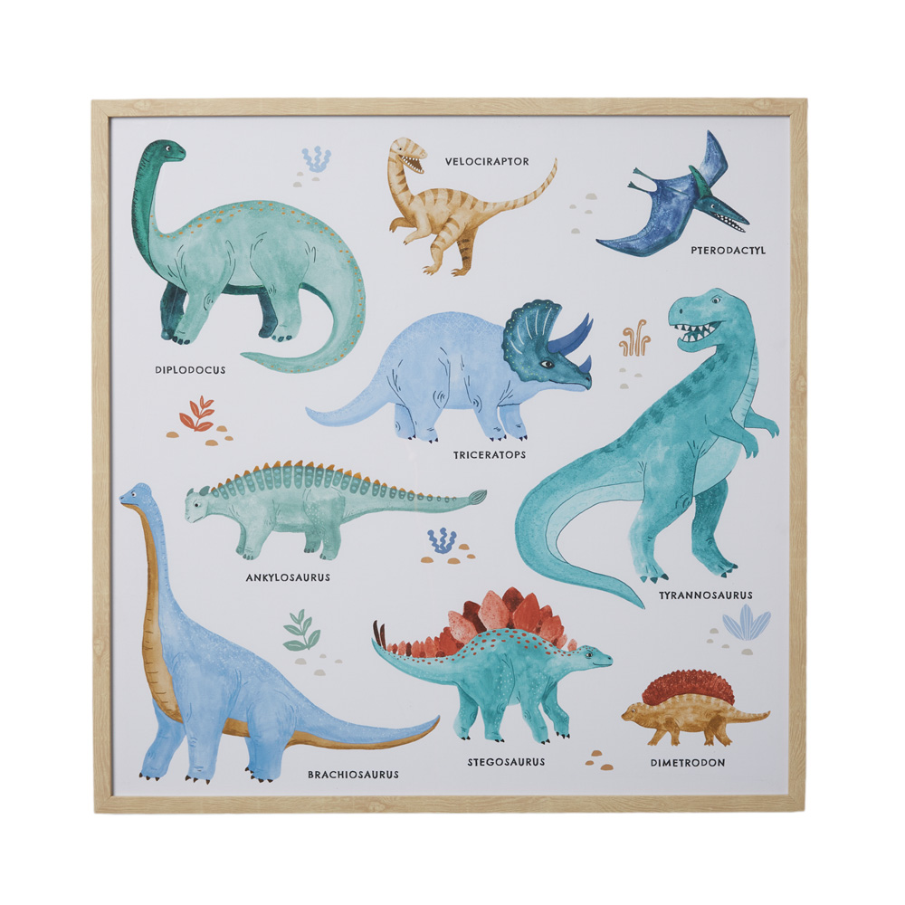 Adairs Kids Dino Explore Wall Art Adairs