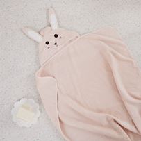 Baby Bath Time Bunny Hooded Towel