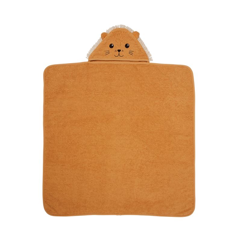 Baby Bath Time Lion Hooded Towel