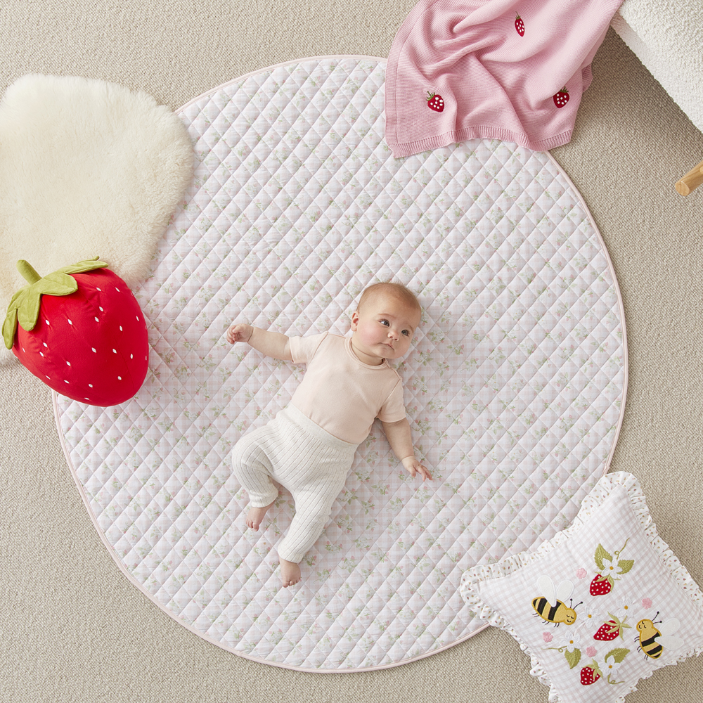 Adairs Kids Heirloom Berry Sweet Jersey Play Mat Adairs
