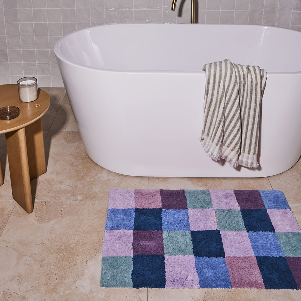 Check Jewel Multi Bath Mat Adairs
