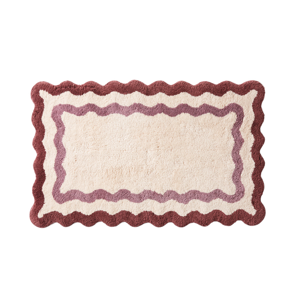 Heather Natural Scallop Bath Mat Adairs
