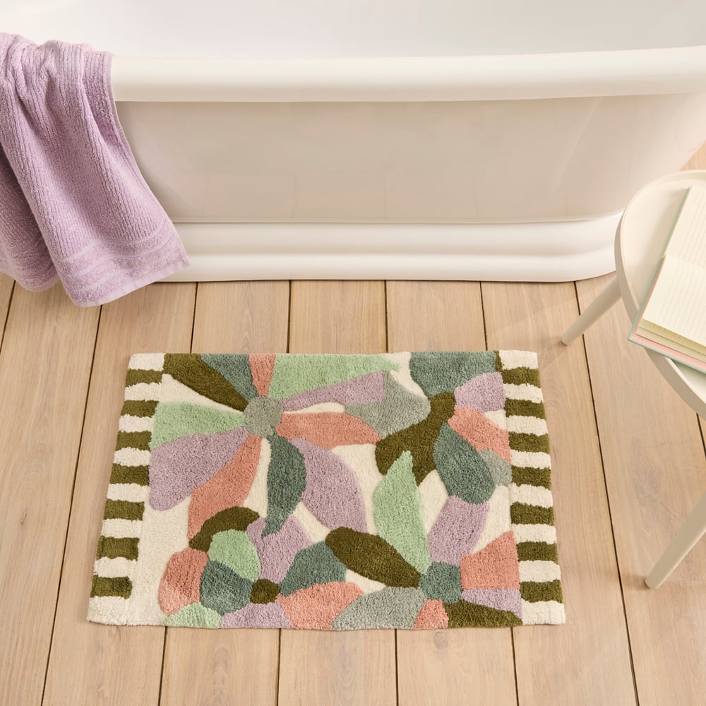 Garden House Aqua Multi Bath Mat | Adairs