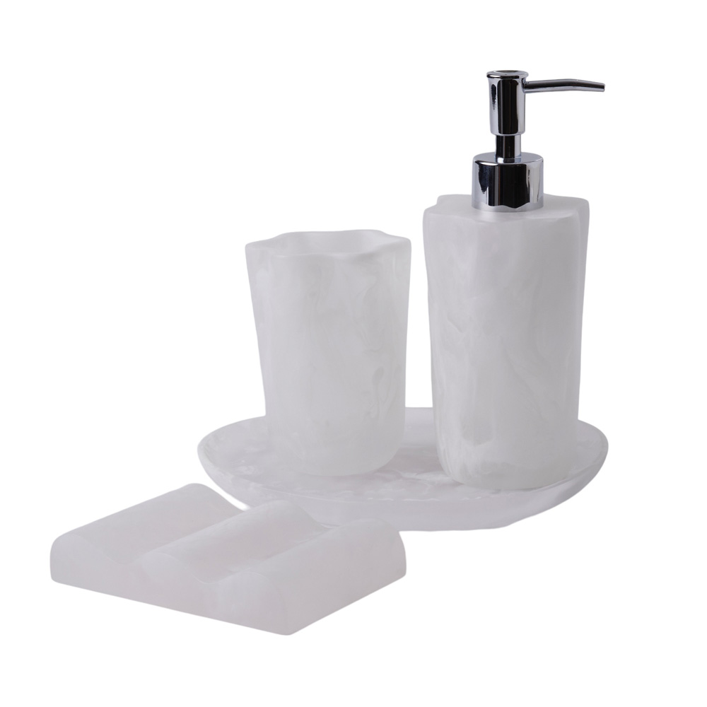 Dahlia White Bathroom Accessories Adairs