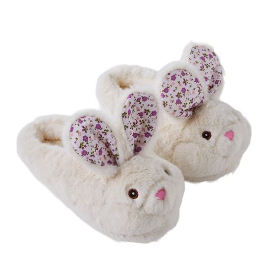 Easter Lilac Floral Patches Novelty Slippers