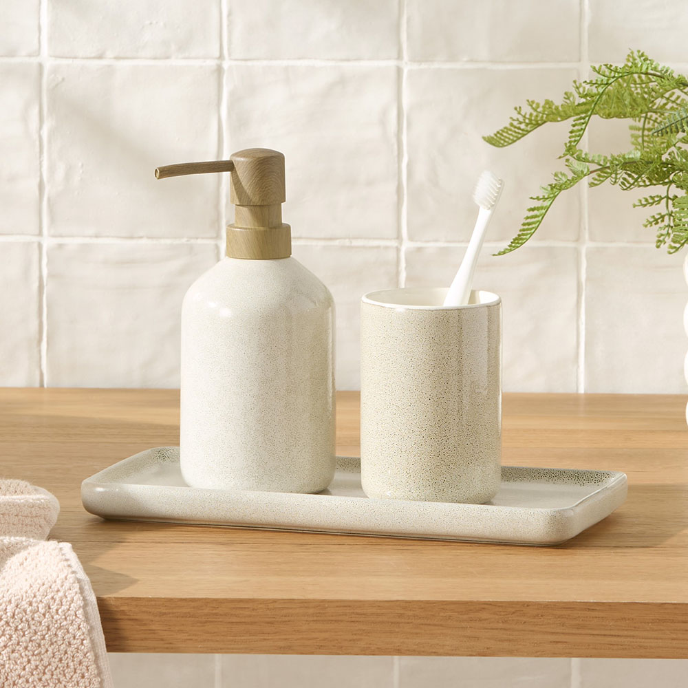 Lyon Natural Bathroom Accessories Adairs