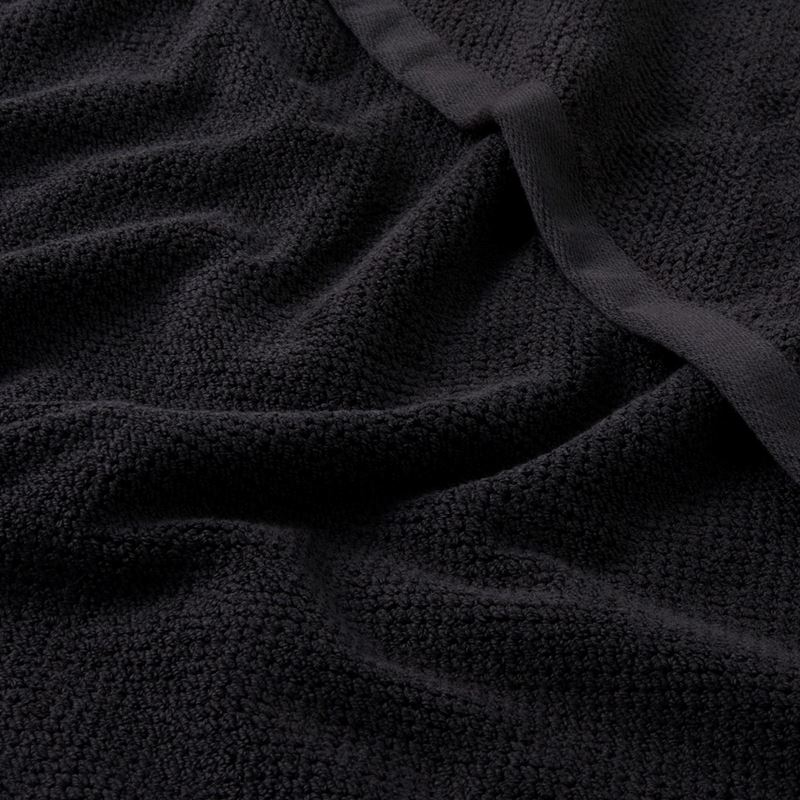 Savannah Black Textured Towel Range | Adairs