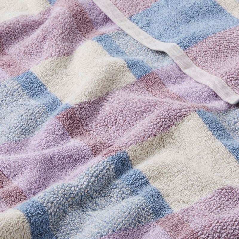 Wentworth Lilac Multi Check Towel Range