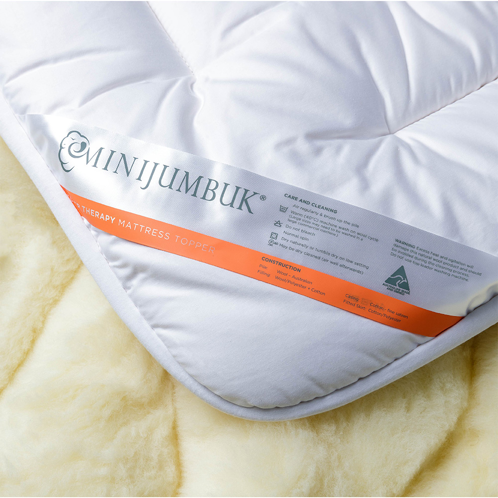 MiniJumbuk Sleep Therapy Wool Mattress Topper Adairs
