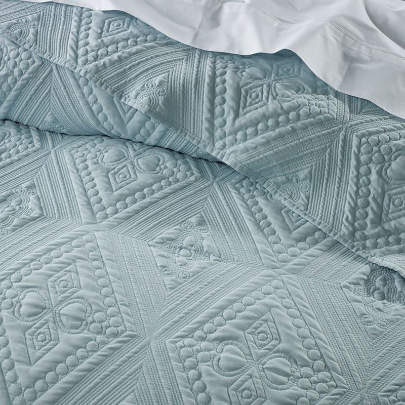 Aspen Blue Bedspread Set Separates
