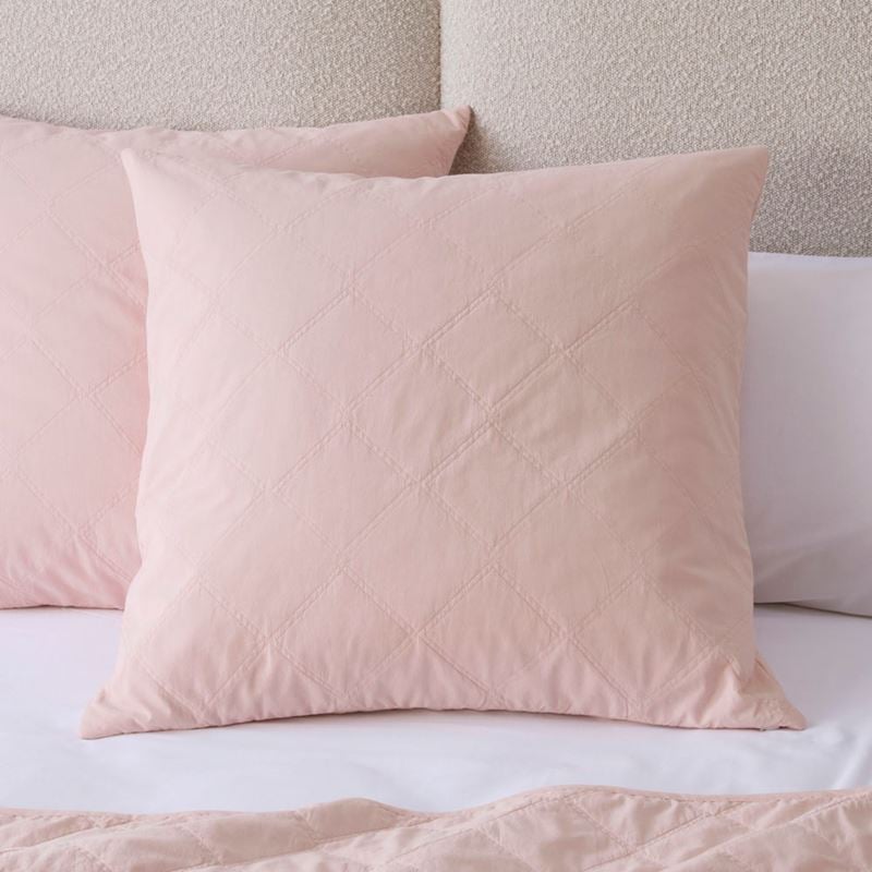 Stonewashed Cotton Blossom Quilted Pillowcases