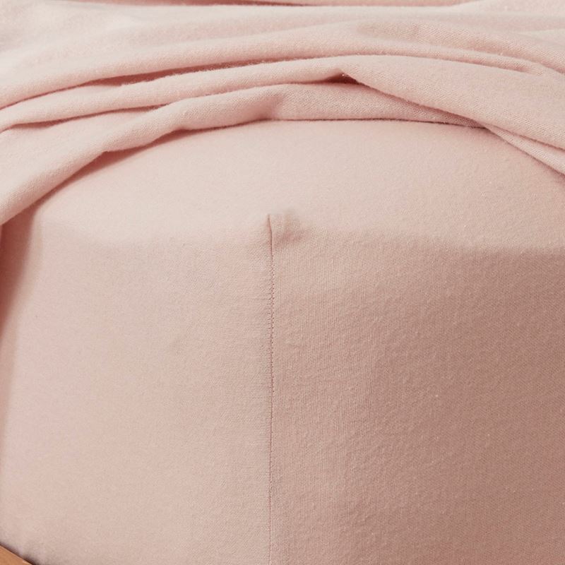 Flannelette Plain Pink Sheet Set
