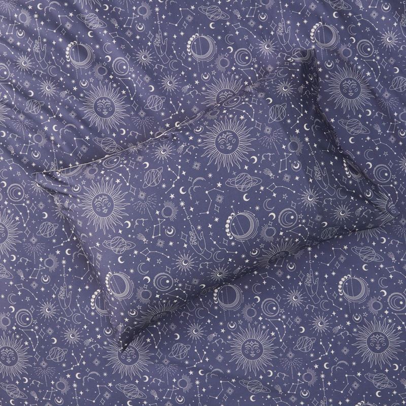 Jupiter Midnight Blue Quilt Cover Set