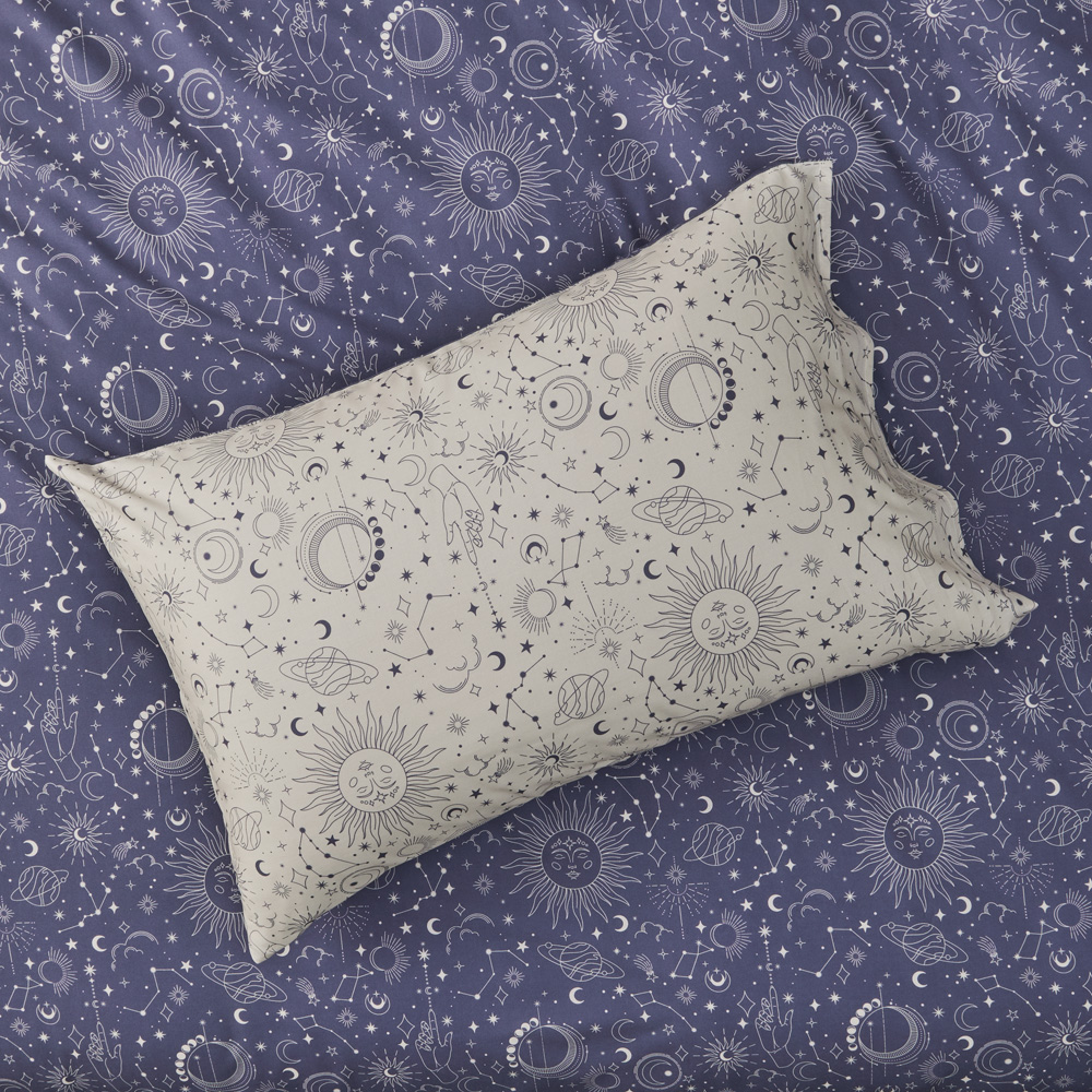 Jupiter Midnight Blue Quilt Cover Set Adairs