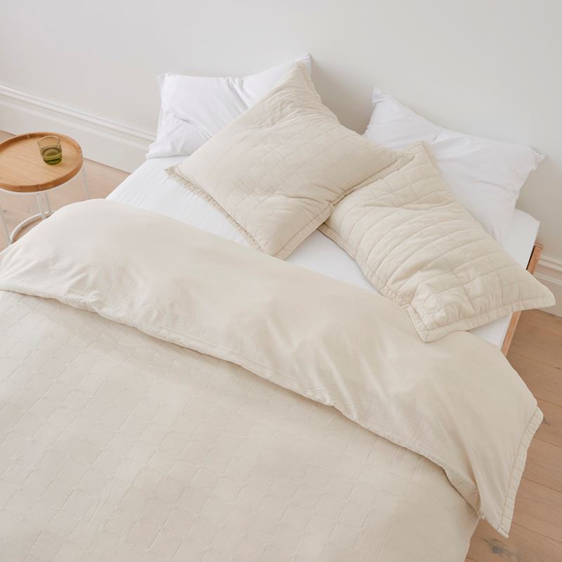 Mosman Sand Quilted Quilt Cover Separates