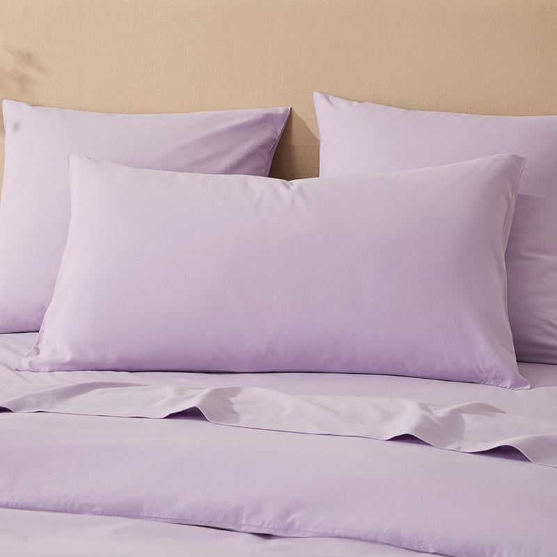 Stonewashed Cotton Lilac Quilt Cover Separates
