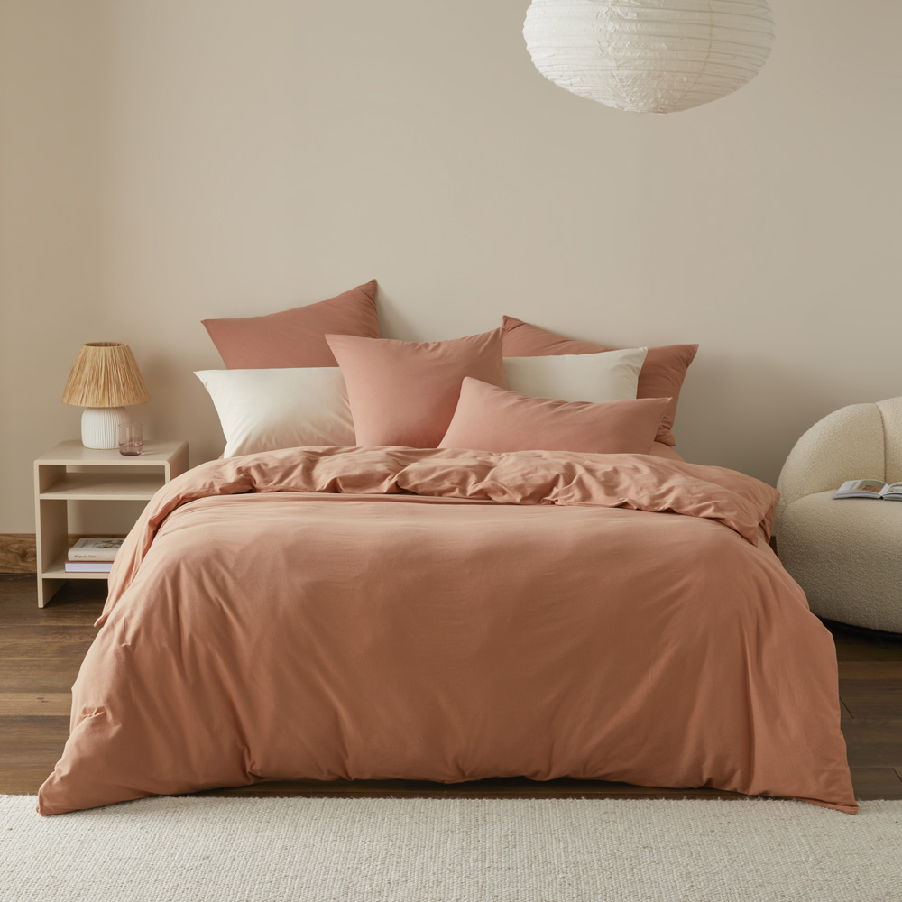 Ultra Soft Jersey Clay Quilt Cover Separates Adairs