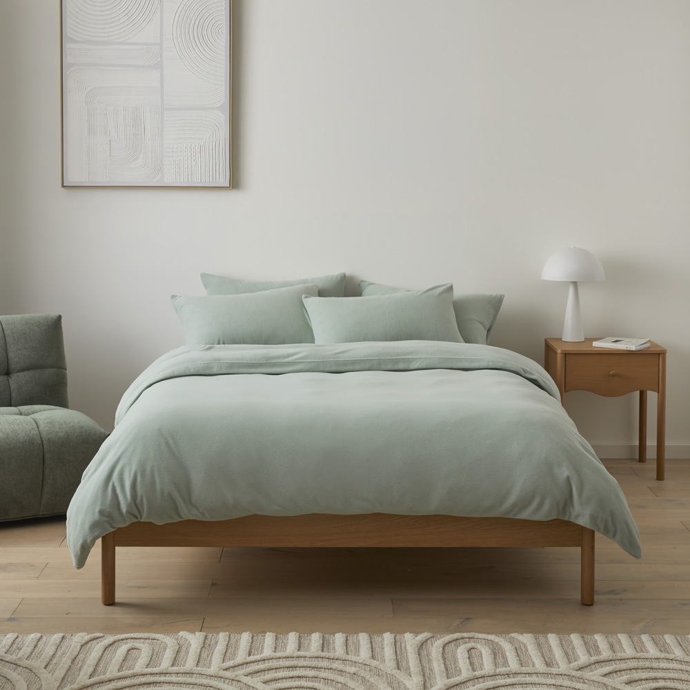 Cloud Sage Quilt Cover Set Adairs