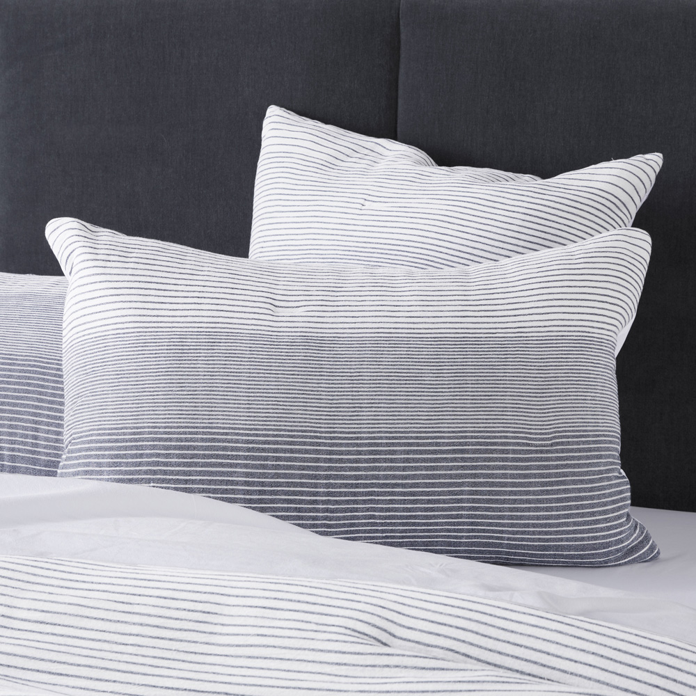 Connor Navy Quilted Pillowcases Adairs