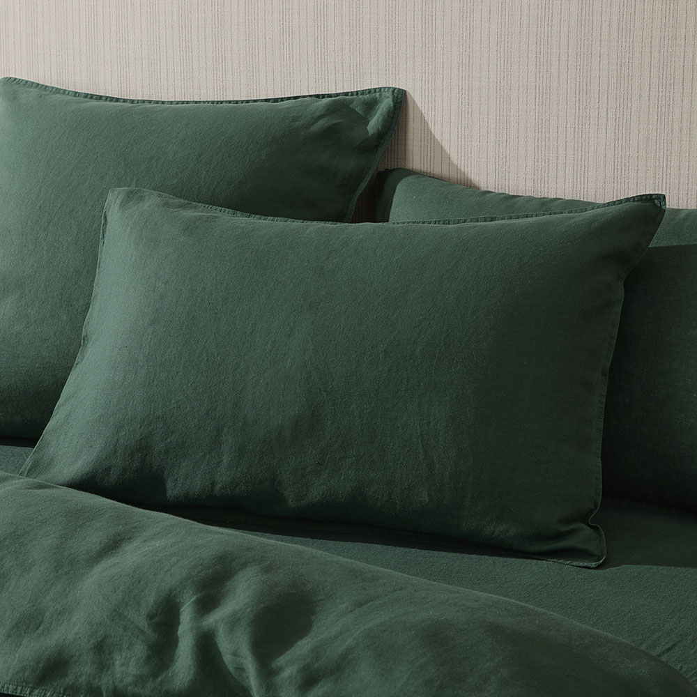 Vintage Washed Linen Balsam Pillowcases Adairs