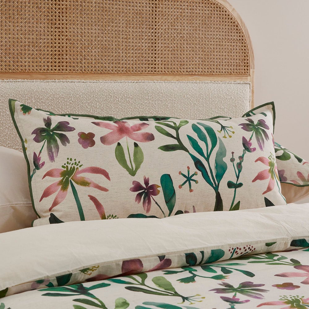 Inka Garden Natural Quilt Cover Set + Separates | Adairs