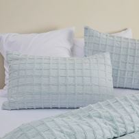 Andie Light Aqua Tufted Pillowcases