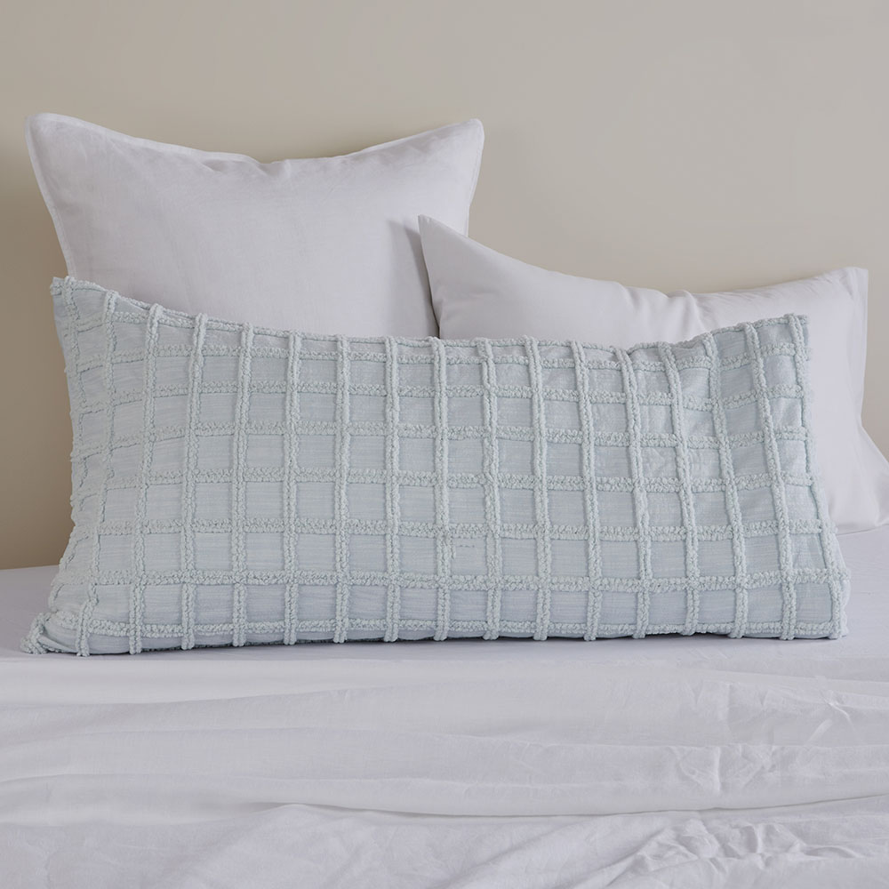 Andie Light Aqua Tufted Pillowcases Adairs