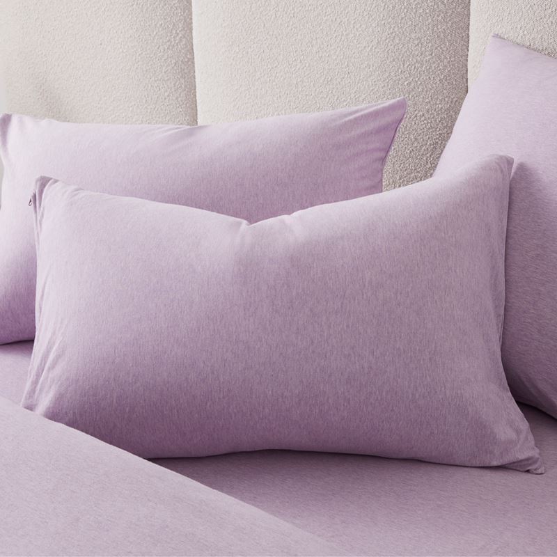 Ultra Soft Jersey Lilac Marle Quilt Cover Separates