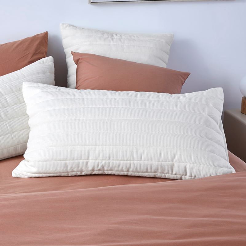 Nala Cream Quilted Pillowcases