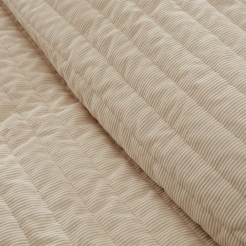 Kendall Natural Corduroy Quilted Quilt Cover Separates