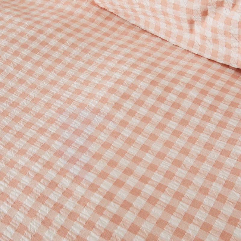 Talia Pink Sand Check Quilt Cover Set + Separates