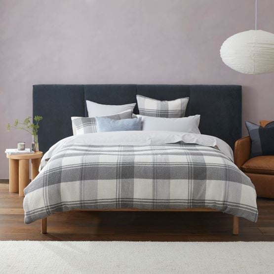 Perry Steel Waffle Quilt Cover Set + Separates