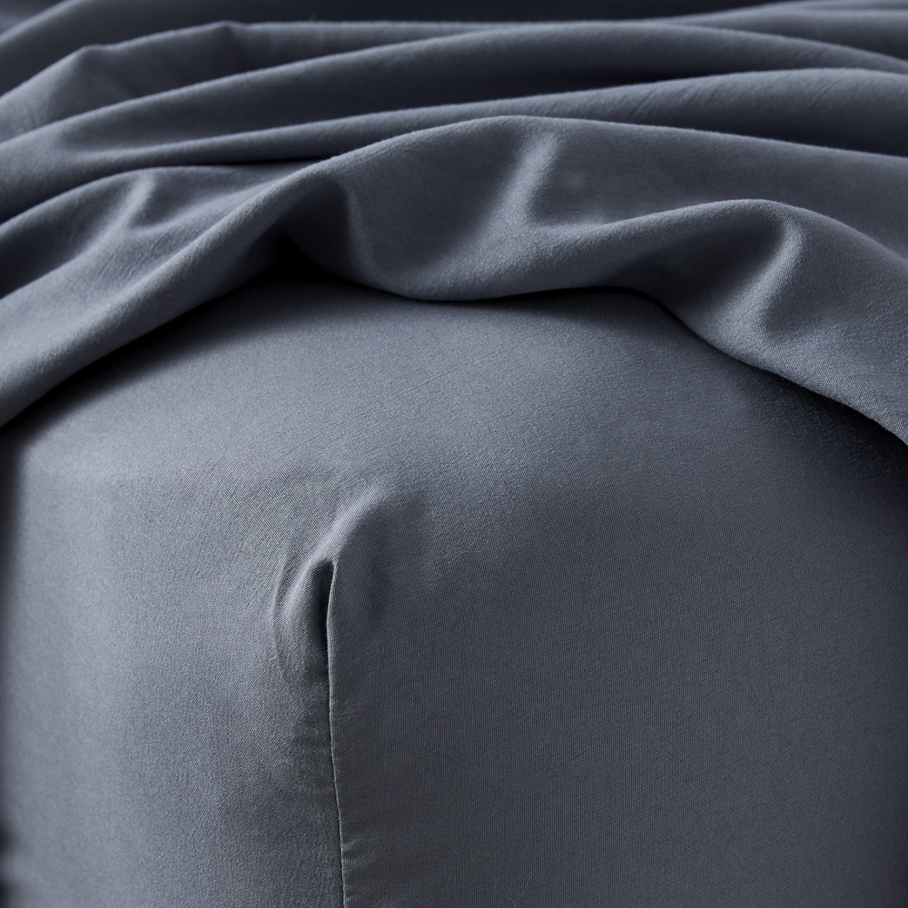 Microplush Steel Blue Sheet Set Adairs