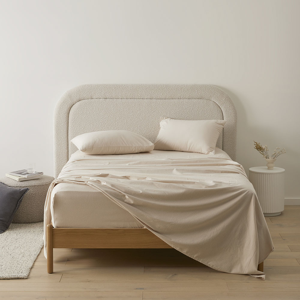 Adairs Flannelette Sand Plain Dye Sheet Set Double Reviews Adairs