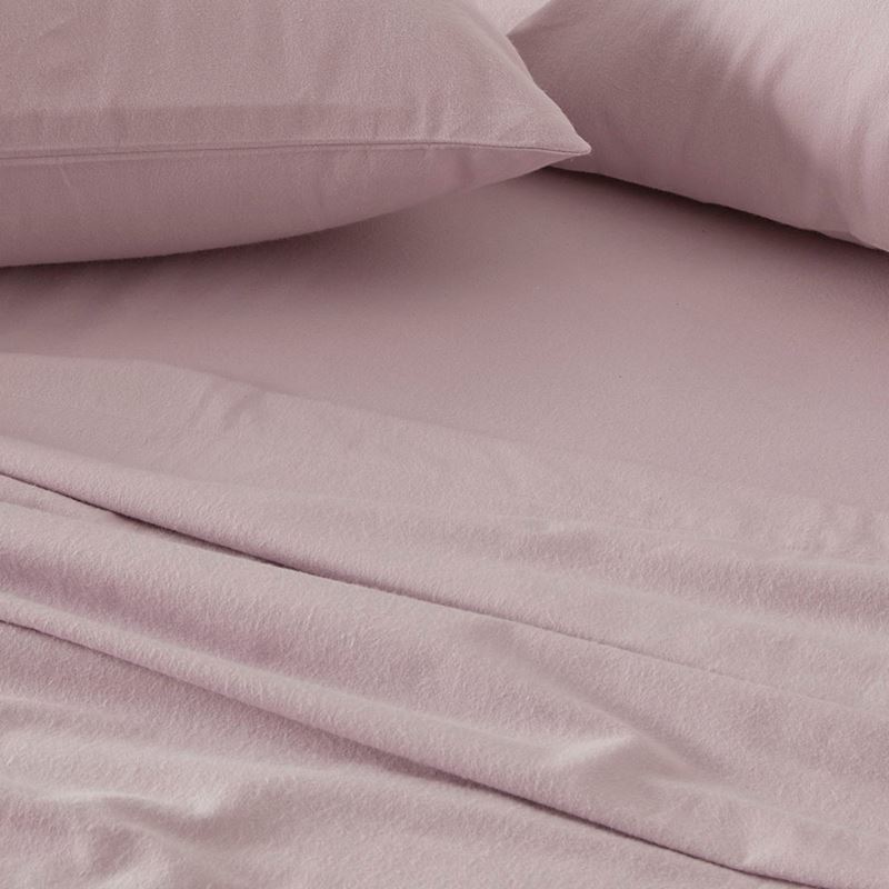 Flannelette Lilac Plain Dye Pillowcases