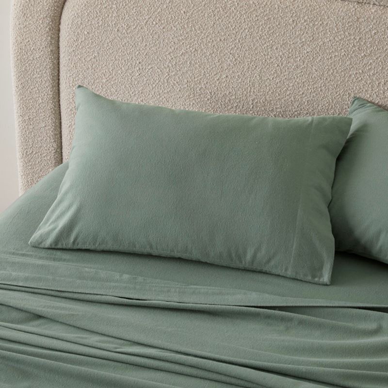 Flannelette Cypress Plain Dye Sheet Separates